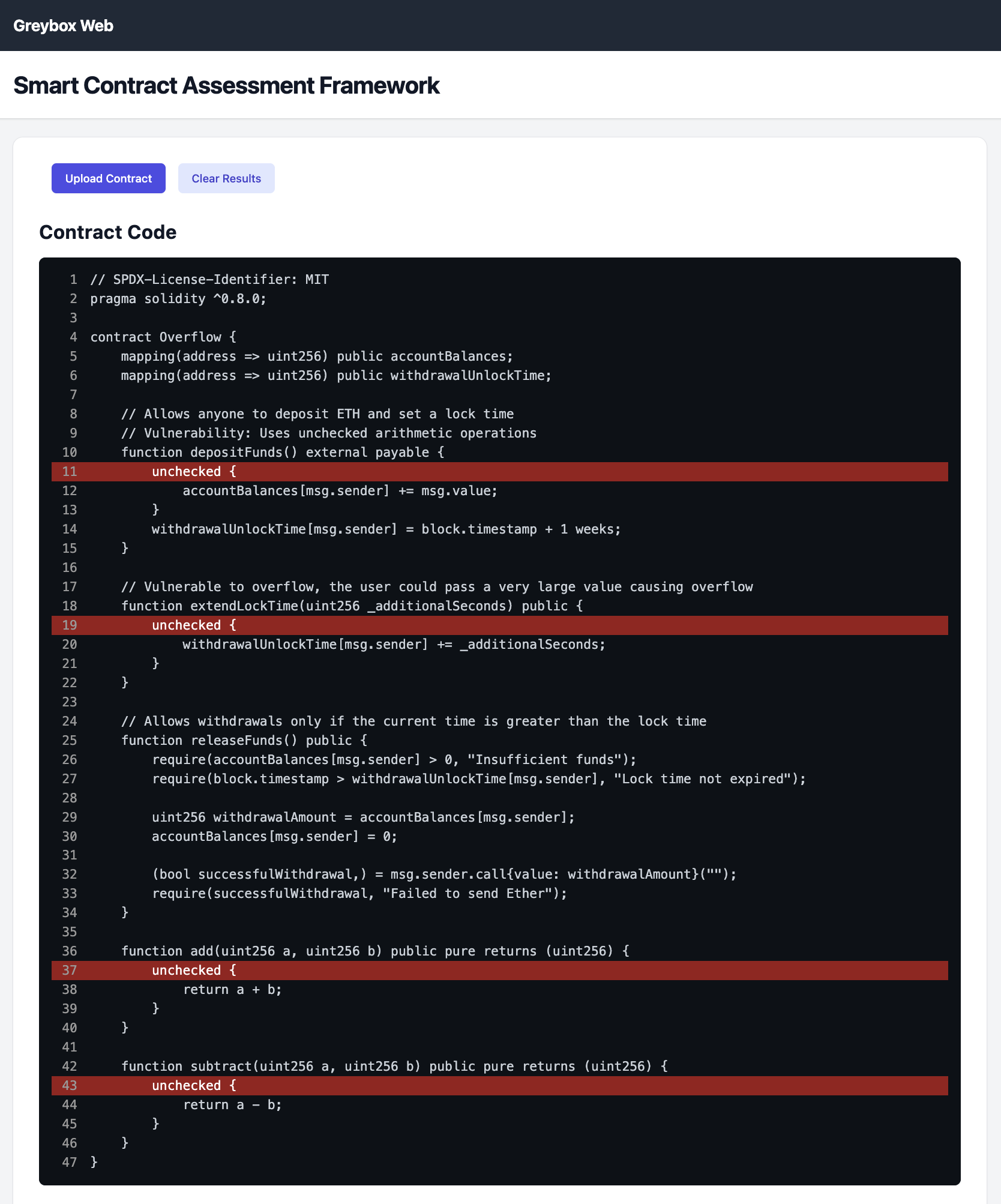 Greybox Dashboard